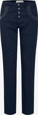 PULZ Jeans Slimfit Stoffhose 'Melina' in Blau: predná strana