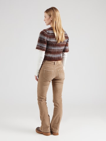 VERO MODA Flared Pants 'VMFLASH' in Brown