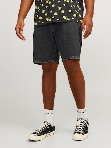 Jack & Jones Plus Loosefit Shorts 'TONY' in Schwarz: Vorderseite