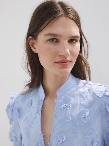 MANGO Blouse 'CAPUCHIN' in Blue