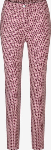 Goldner Slim fit Pants 'Louisa' in Pink: front