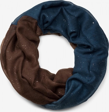 styleBREAKER Schlauchschal 'Glitzer Loop mit Farbverlauf' in Blau: Vorderseite
