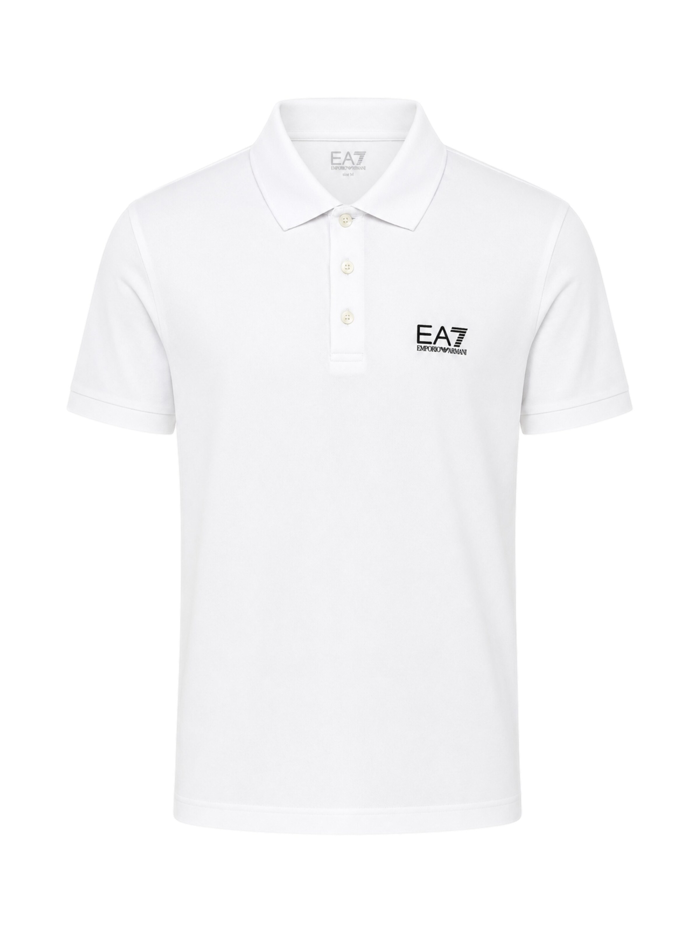EA7 Emporio Armani Poloshirt in Weiß: Vorderseite