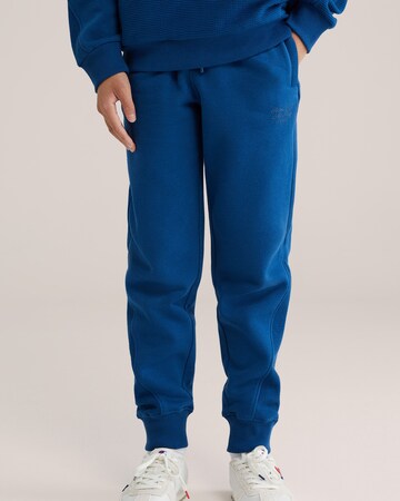 WE Fashion - Tapered Pantalón en azul: frente