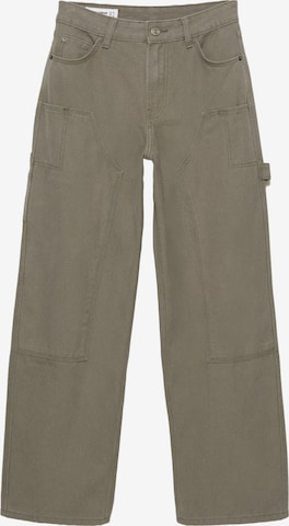 Pull&Bear Loosefit Farkut värissä vihreä: etupuoli