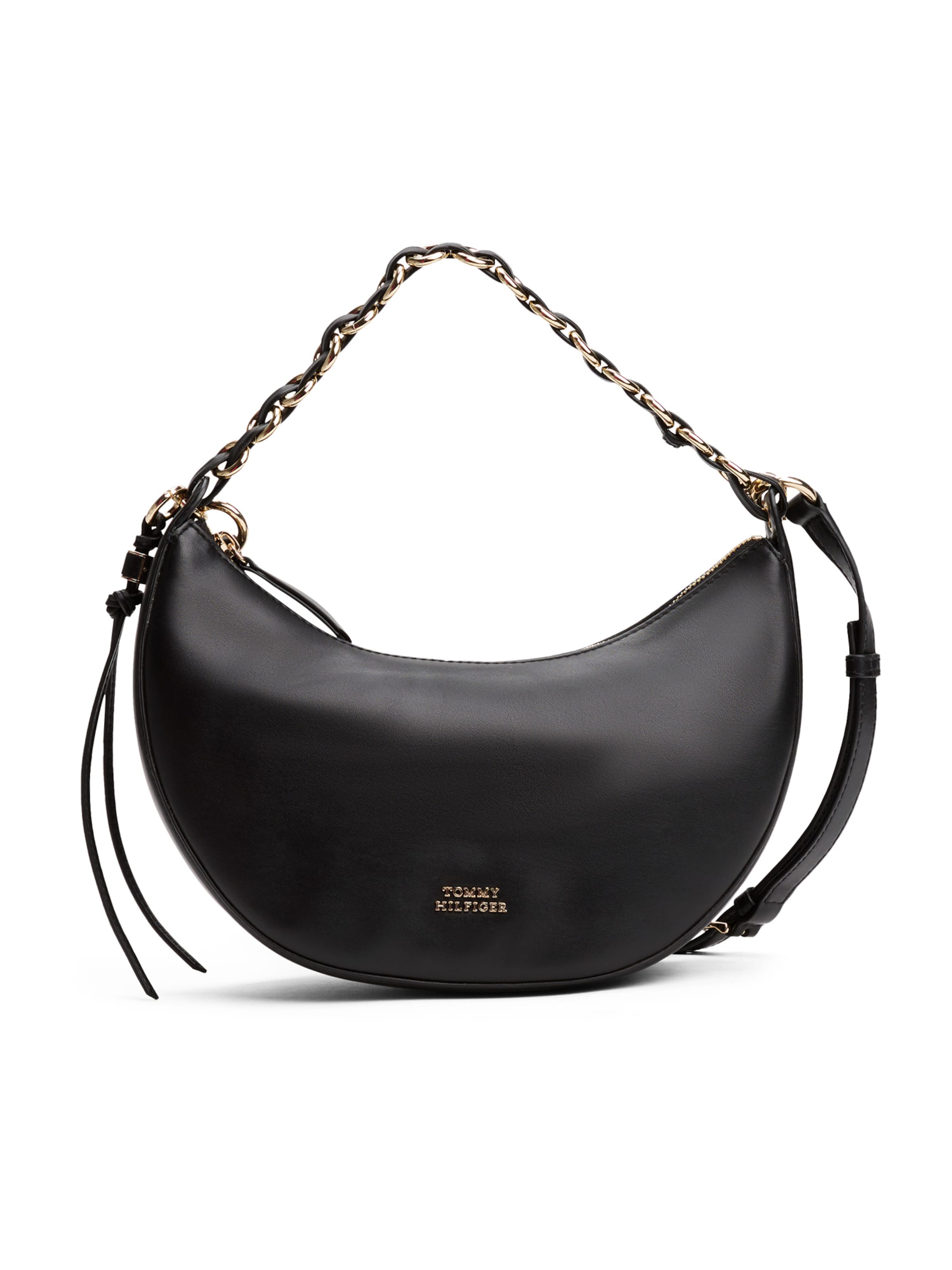 TOMMY HILFIGER Schultertasche 'MOON' in Schwarz: Vorderseite