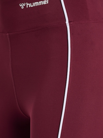 Hummel Skinny Sportbroek in Lila