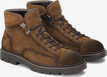 Kazar Lace-Up Boots in Brown