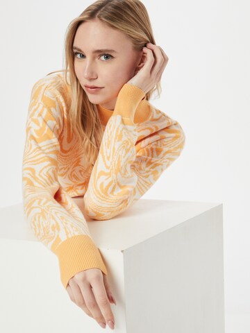 PIECES Sweater 'Mila' in Orange