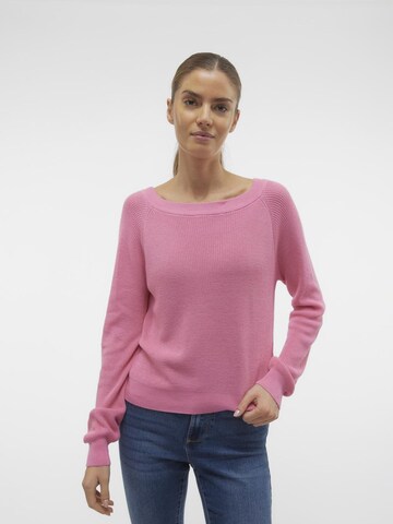VERO MODA Trui 'NEWLEXSUN' in Roze