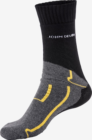 JOHN DEVIN Socken in Schwarz: Vorderseite