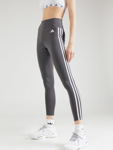 ADIDAS PERFORMANCE Skinny Sports trousers 'TE 3S' in Grey