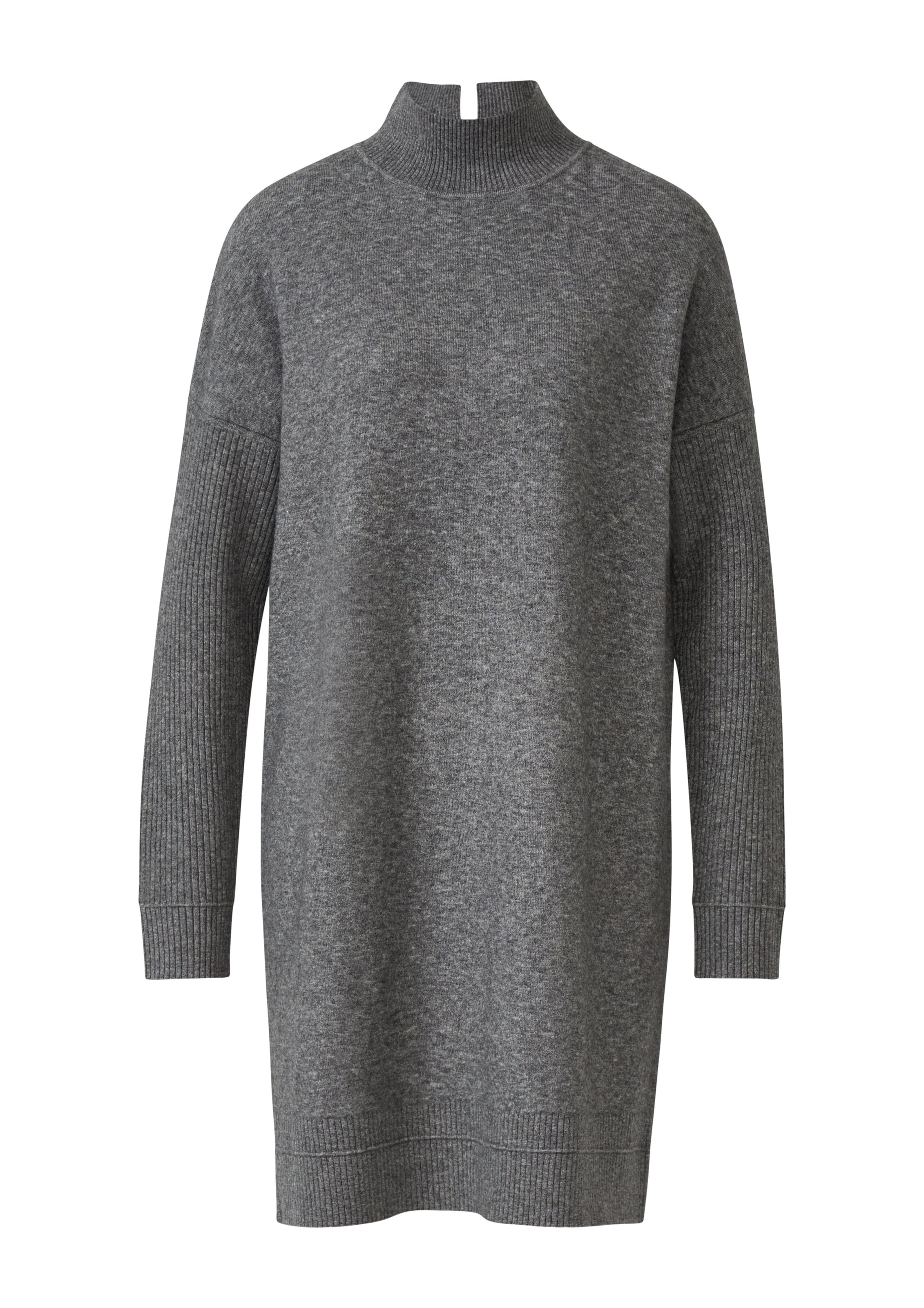 COMMA Strickkleid in Grau: Vorderseite