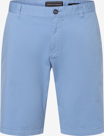 Finshley & Harding Chino ' Dylan ' in Blauw: voorkant