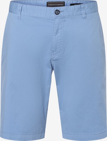 Pantalon chino ' Dylan ' Finshley & Harding en bleu : devant