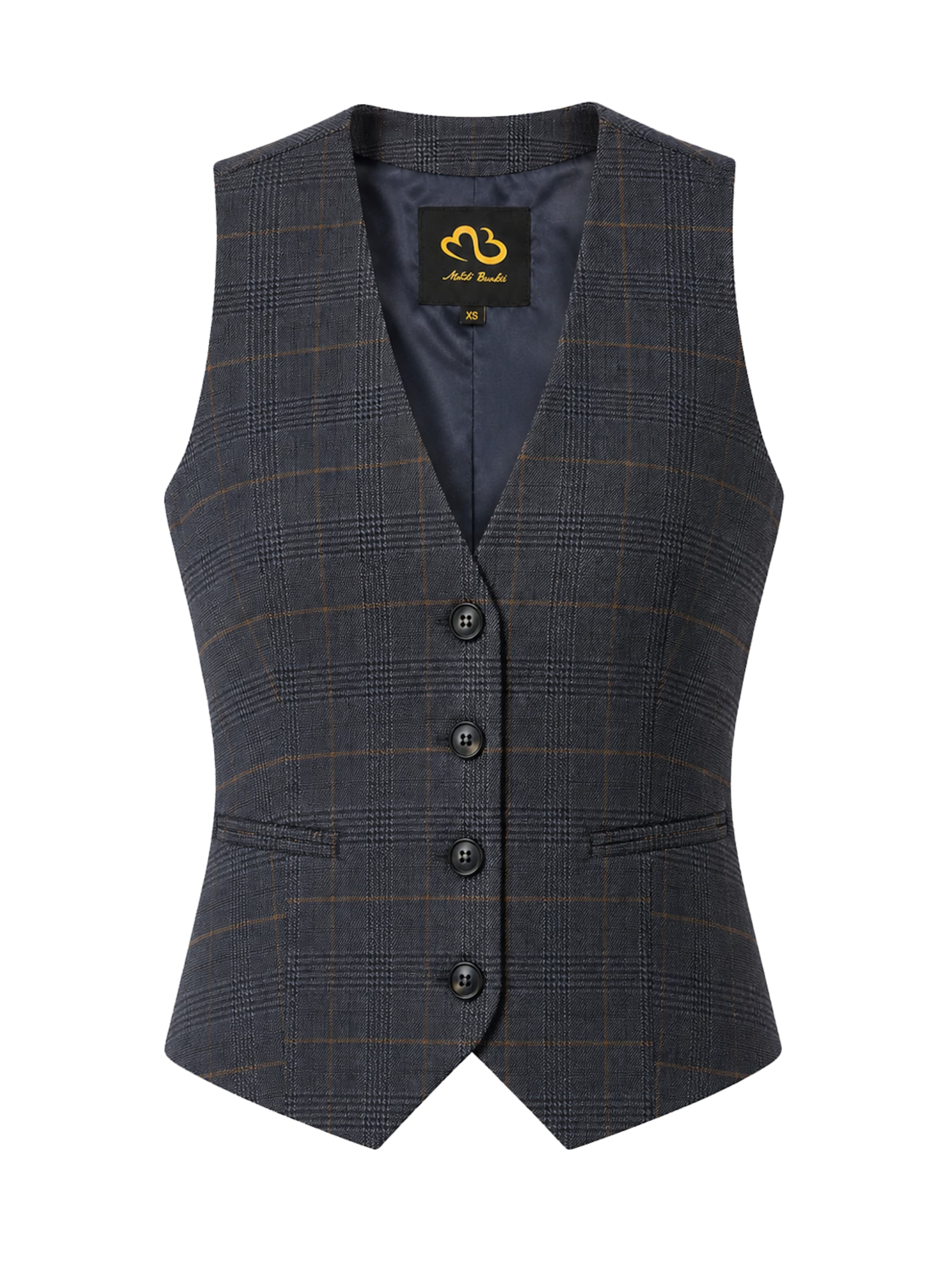 MB by Marta Buzolic Vest in Blue: front
