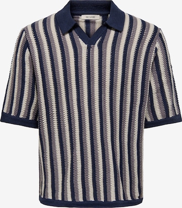 Only & Sons Svetr 'ONSTHUE' – modrá: přední strana