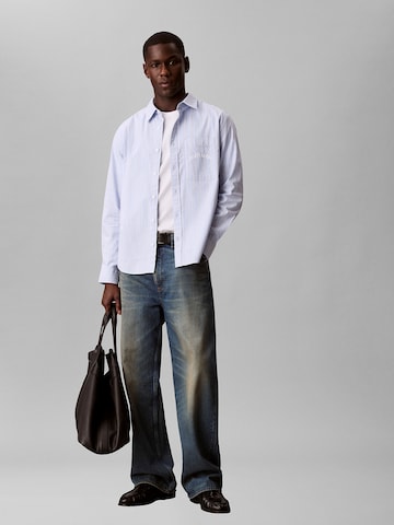 Calvin Klein Jeans Regular fit Overhemd in Blauw