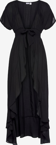 LASCANA Φόρεμα παραλίας σε μαύρο: μπροστά