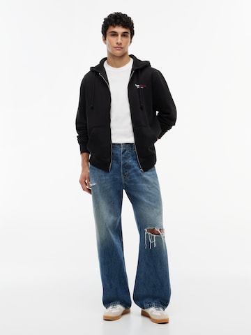 Tommy Jeans Sweat jacket 'DNA' in Black