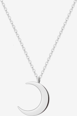 Hey Happiness Necklace 'Halbmond' in Silver: front