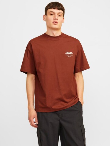 JACK & JONES Bluser & t-shirts 'JJJornoho' i brun: forside