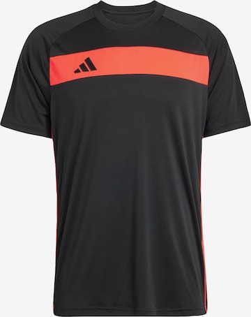 T-Shirt fonctionnel 'Tiro 25 Essentials' ADIDAS PERFORMANCE en noir : devant