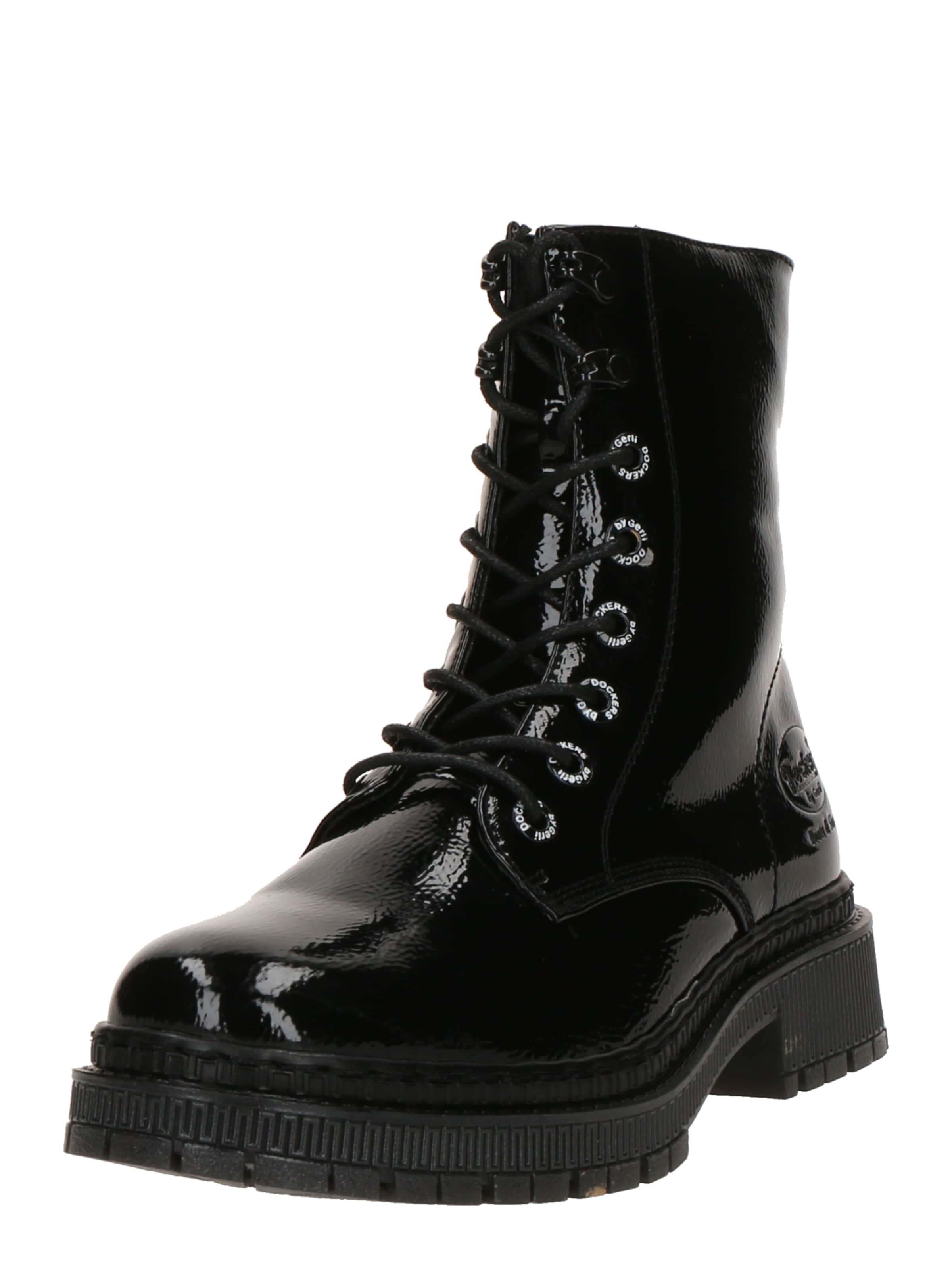 Dockers by Gerli Μποτάκι με κορδόνια σε μαύρο: μπροστά