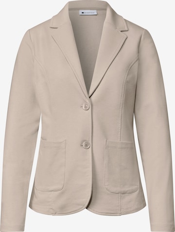 STREET ONE Basic Blazer in Unifarbe in Beige: Vorderseite