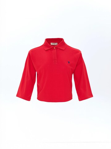 T-shirt 'Isabeau' NOWIHT en rouge : devant