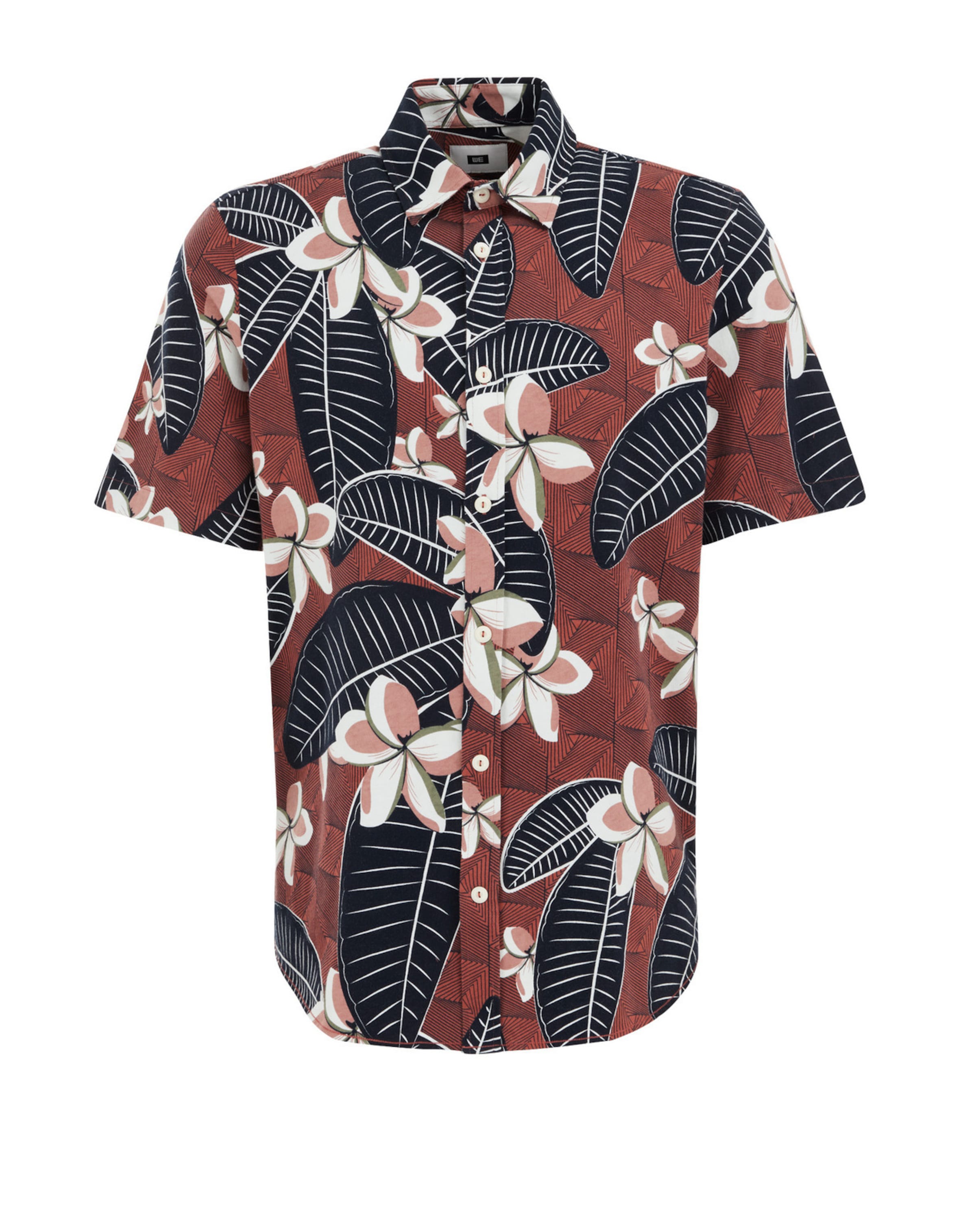 WE Fashion Regular Fit Hemd in Rot: Vorderseite