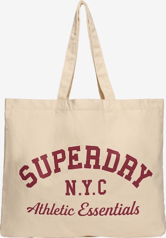 Cabas Superdry en beige : devant