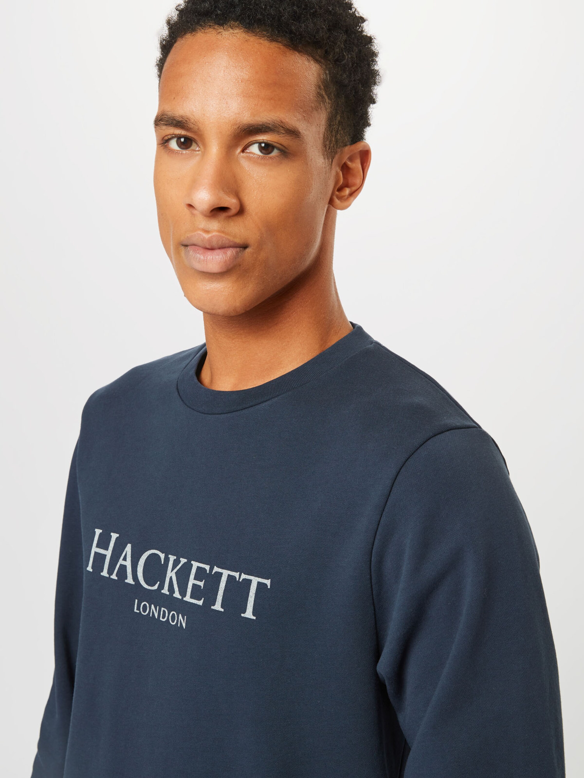 Premium Sweat-shirt Hackett London en Bleu-Gris 