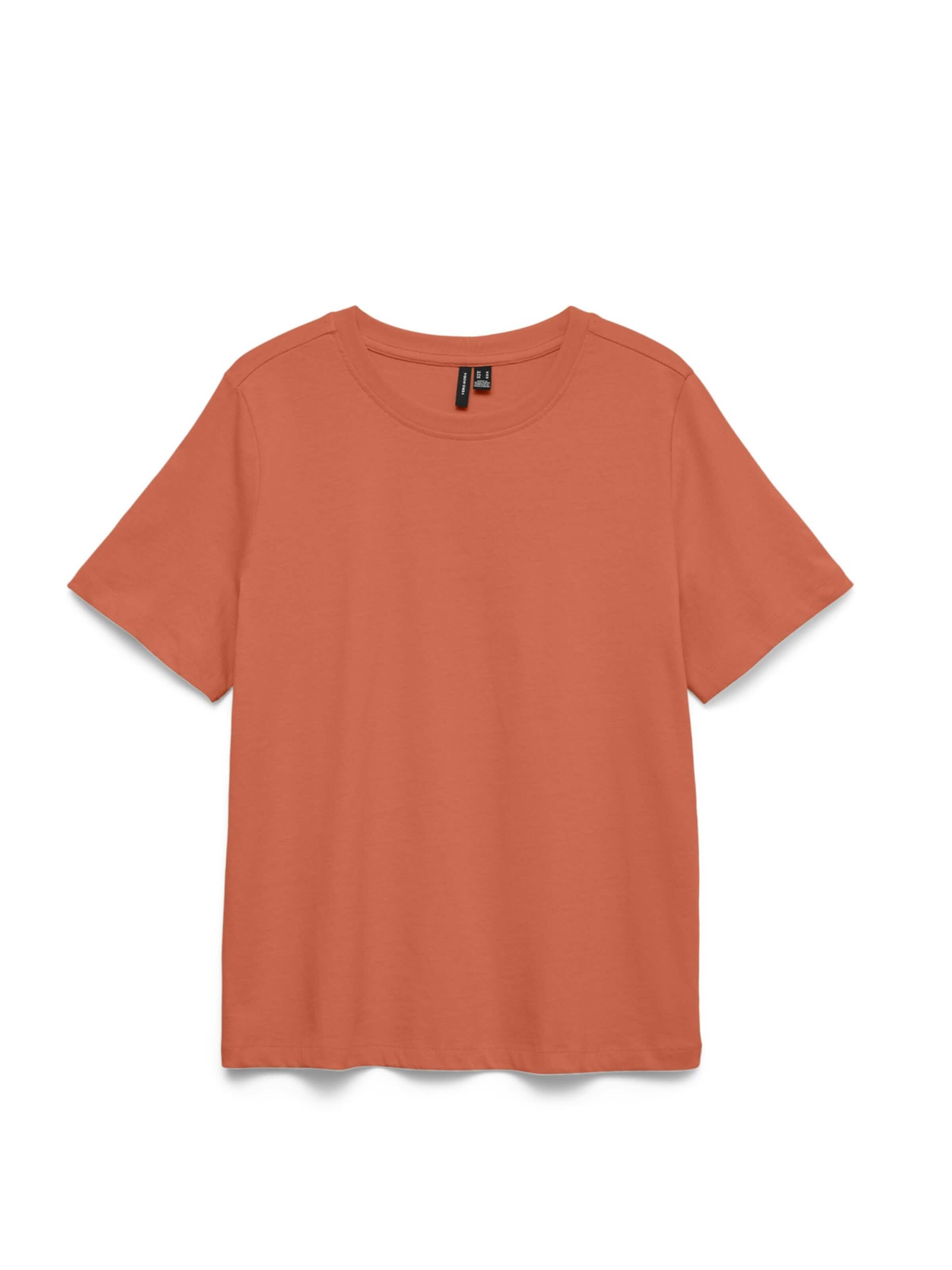 VERO MODA Shirt 'VERO MODA - Dames t-shirt' in XL in de kleur Oranje, Productweergave