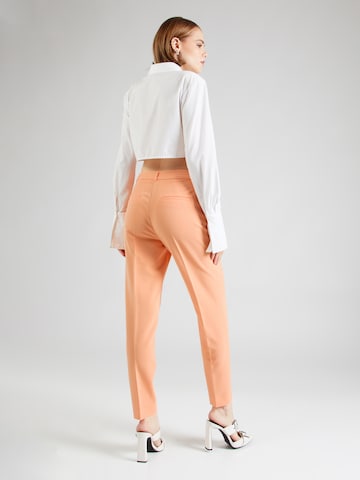 COMMA regular Παντελόνι με τσάκιση σε πορτοκαλί