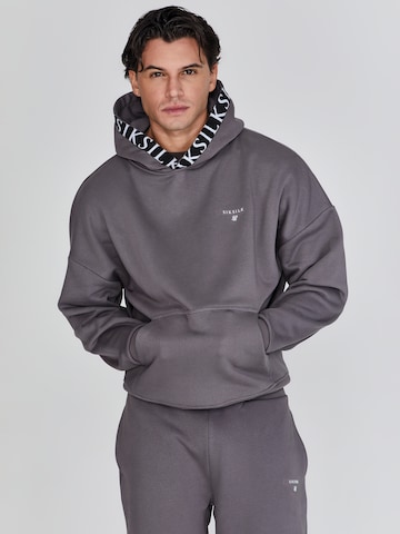 SikSilk Sweatshirt in Grijs: voorkant