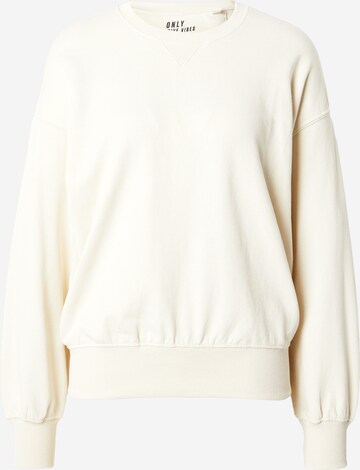 ONLY Sweatshirt 'BELLA' i beige: framsida