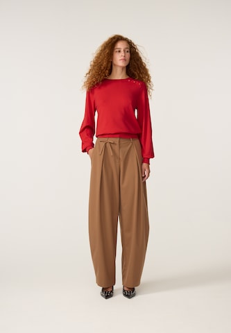 Fabienne Chapot Barrel Pleat-front trousers in Brown