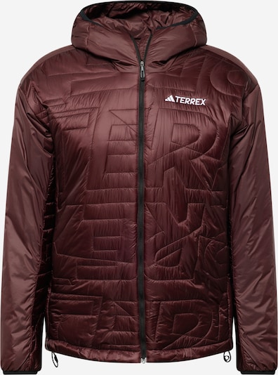 ADIDAS TERREX Veste outdoor 'Xperior Varilite' en brun foncé / blanc, Vue avec produit