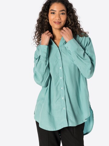 Warehouse Blouse in Blue: front