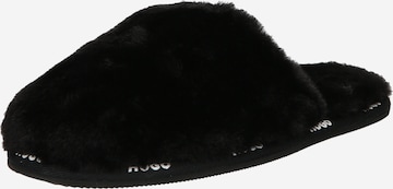 HUGO Slippers 'Cozy' in Black: front