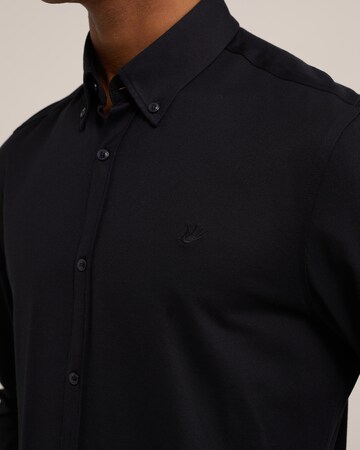 WE Fashion Slim fit Koszula biznesowa w kolorze czarny