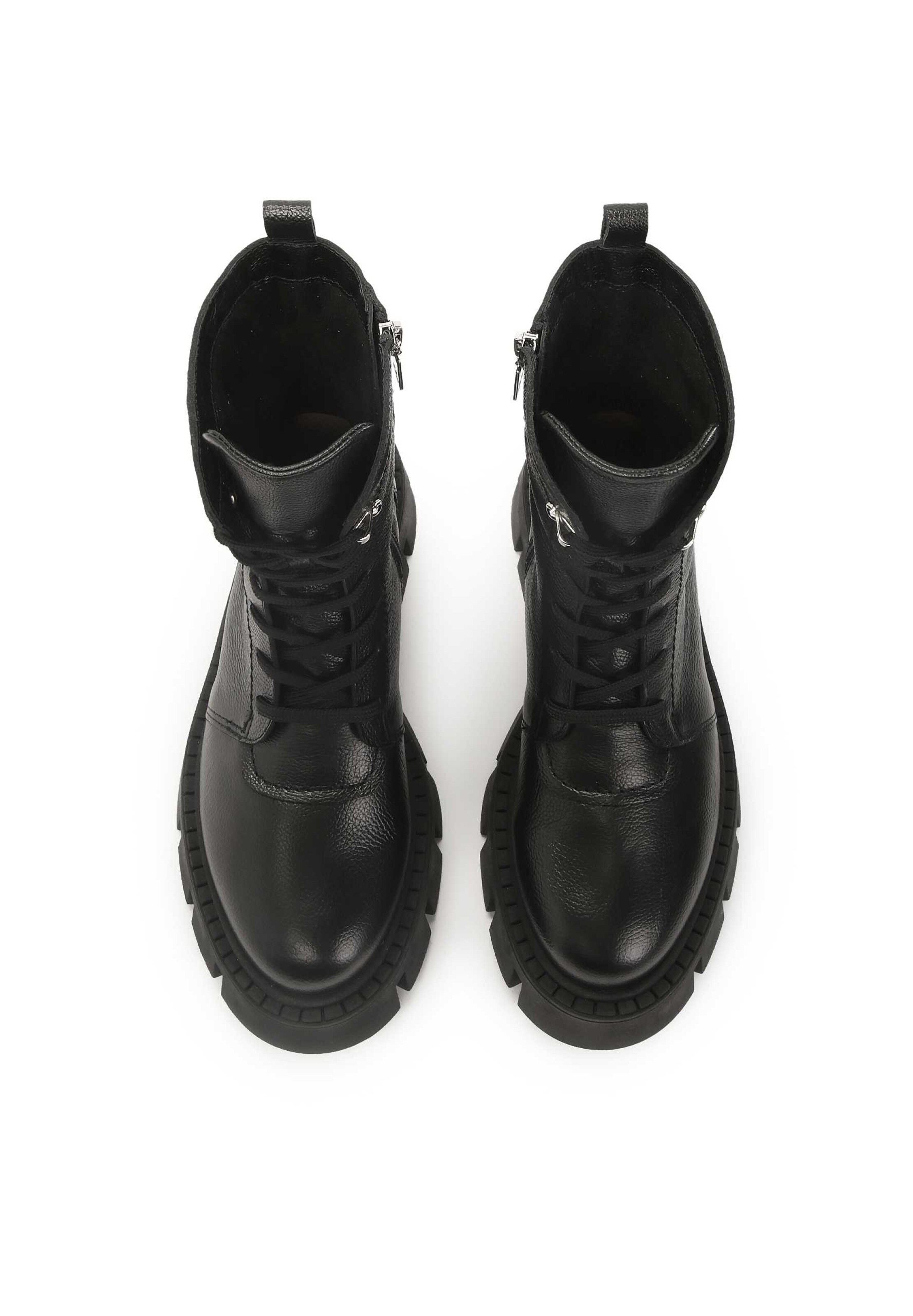 Kazar Ниски ботуши с връзки в черно