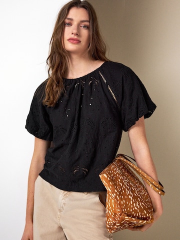 Chemisier Next en noir : devant