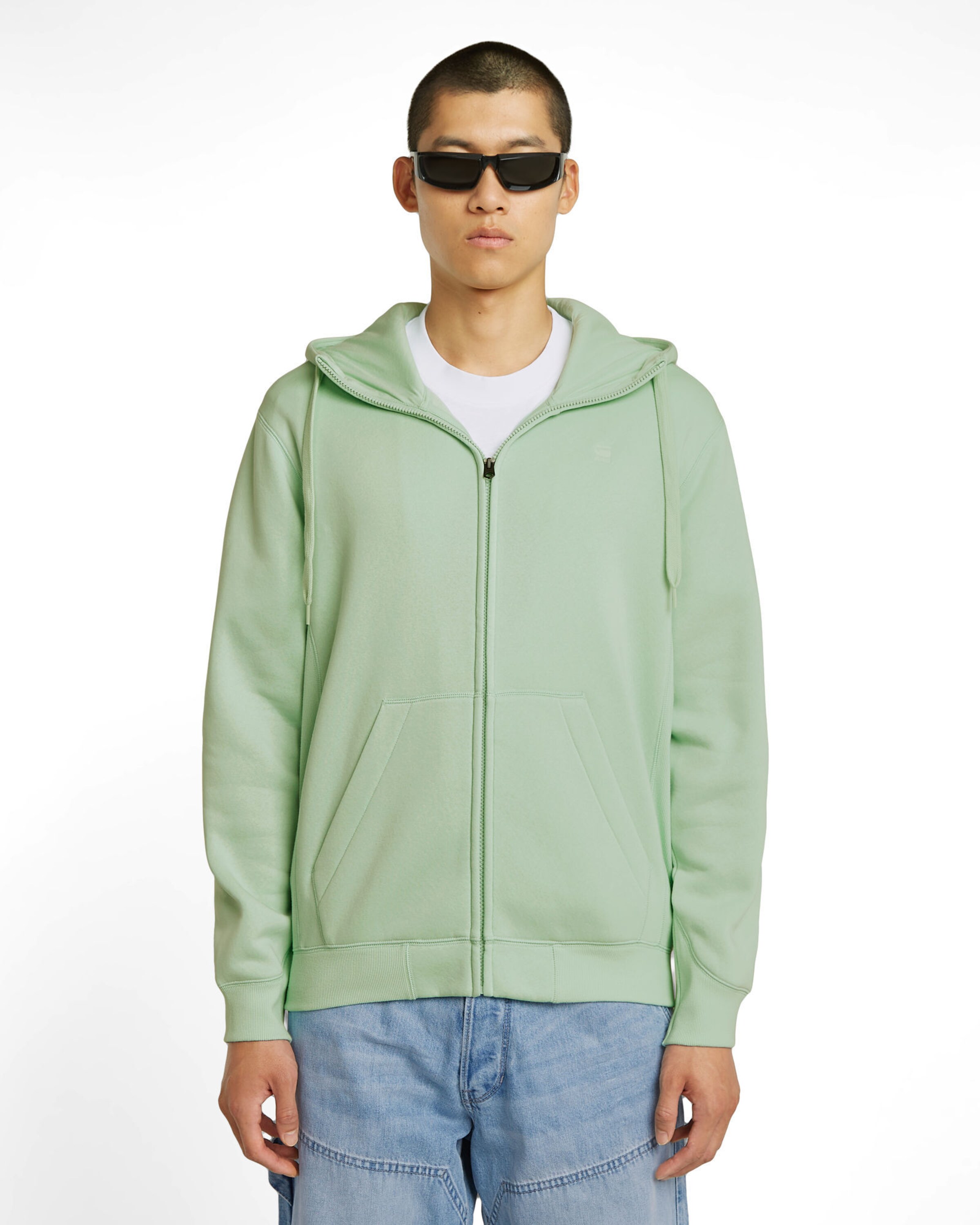 G-STAR Sweatvest 'Premium Core' in Groen