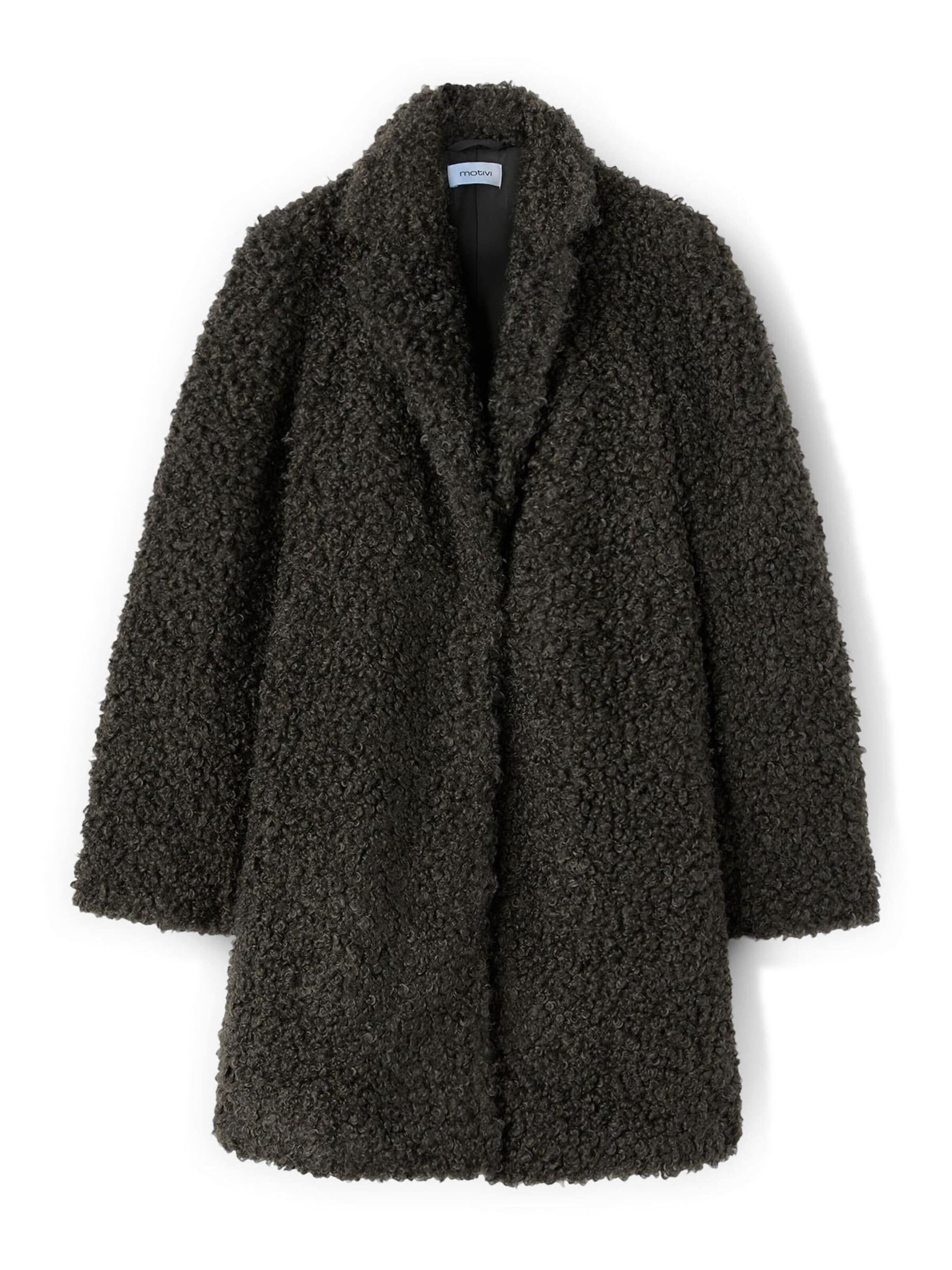 Manteau d’hiver MOTIVI en gris : devant