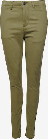 Skinny Pantalon chino 'City' Superdry en vert : devant