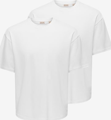Only & Sons Shirt 'Caspian' in Weiß: Vorderseite