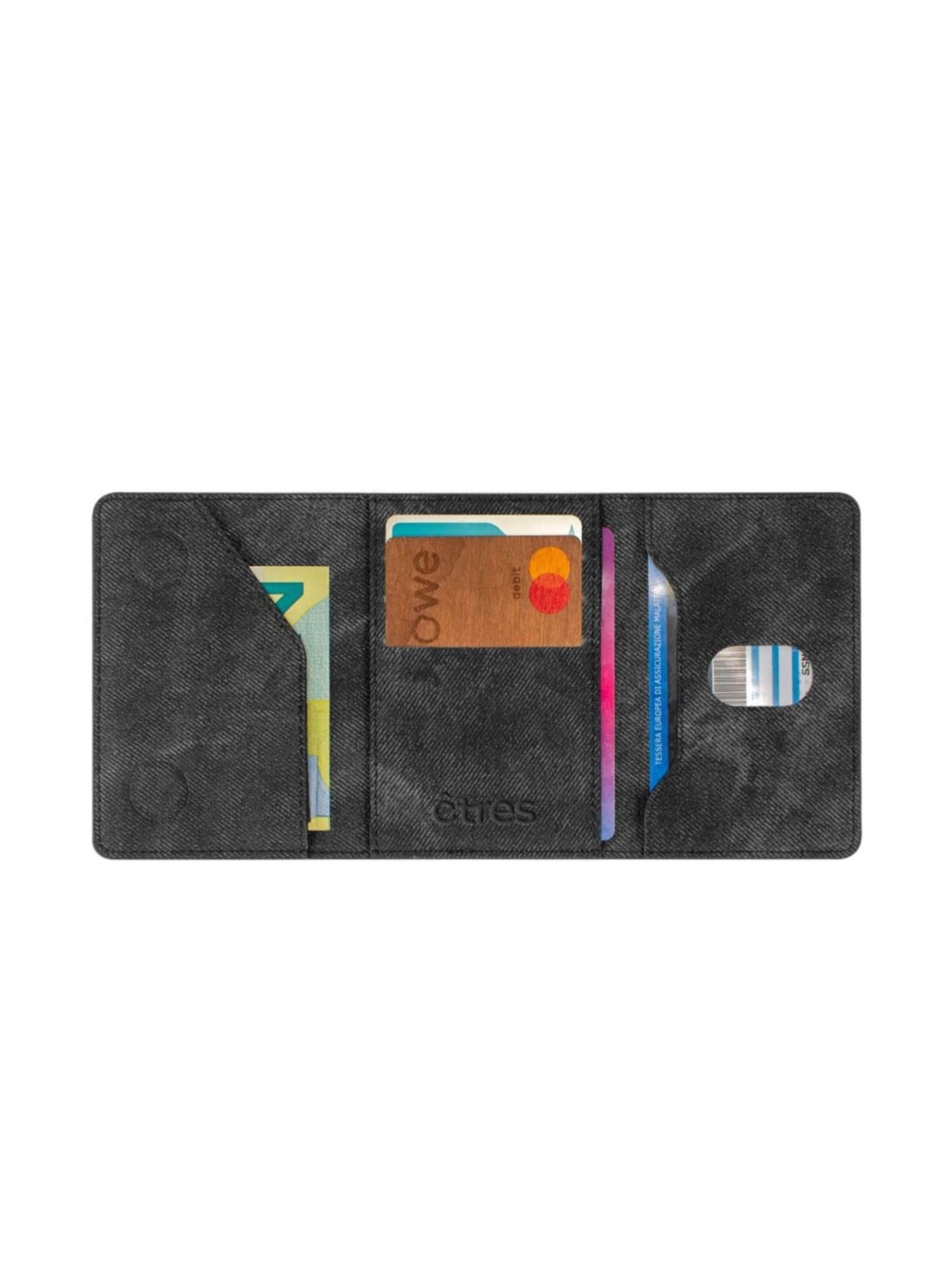 Porte-monnaies 'Etres Smart Wallet - Klassisch • Jeans-Stil' Techmade en noir