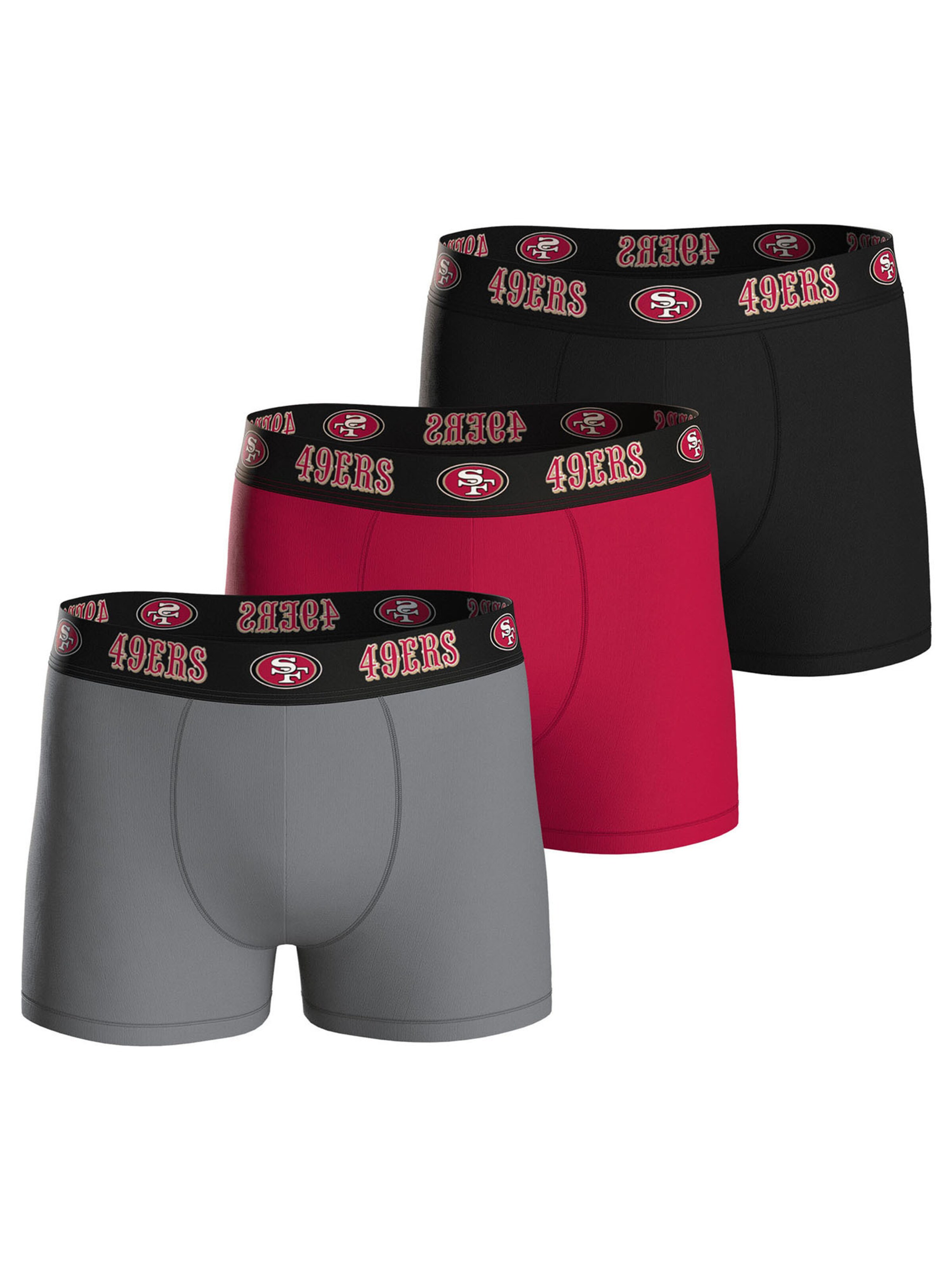 Huddle Boxer ' NFL San Francisco 49ers ' in Grau: Vorderseite